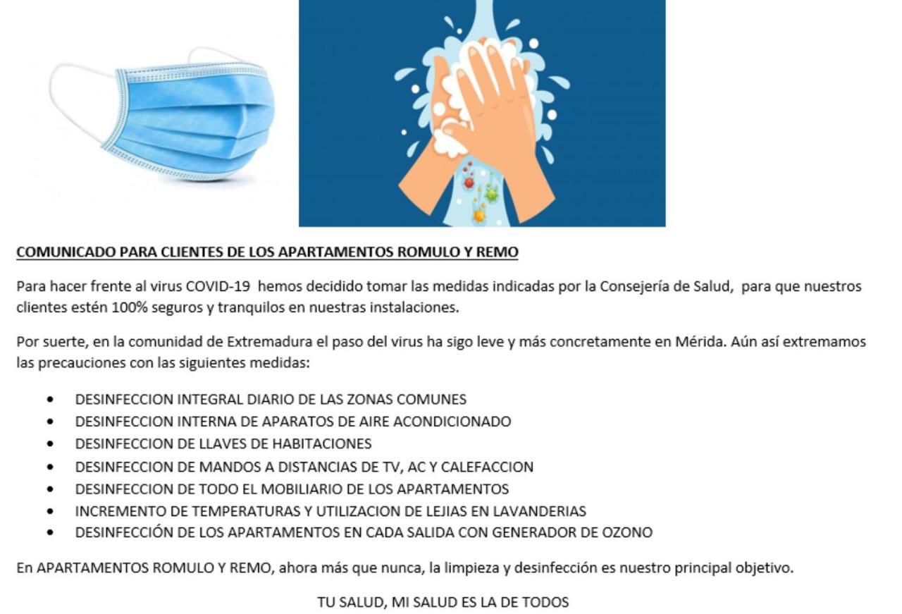 Apartamento Romulo Y Remo-Romulo Mérida Eksteriør bilde
